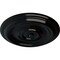 Ekena Millwork Traditional Ceiling Medallion (Fits Canopies up to 2 3/4"), Hand-Painted Black Pearl, 12"OD x 1"P CM12TRBPS - alternate 3